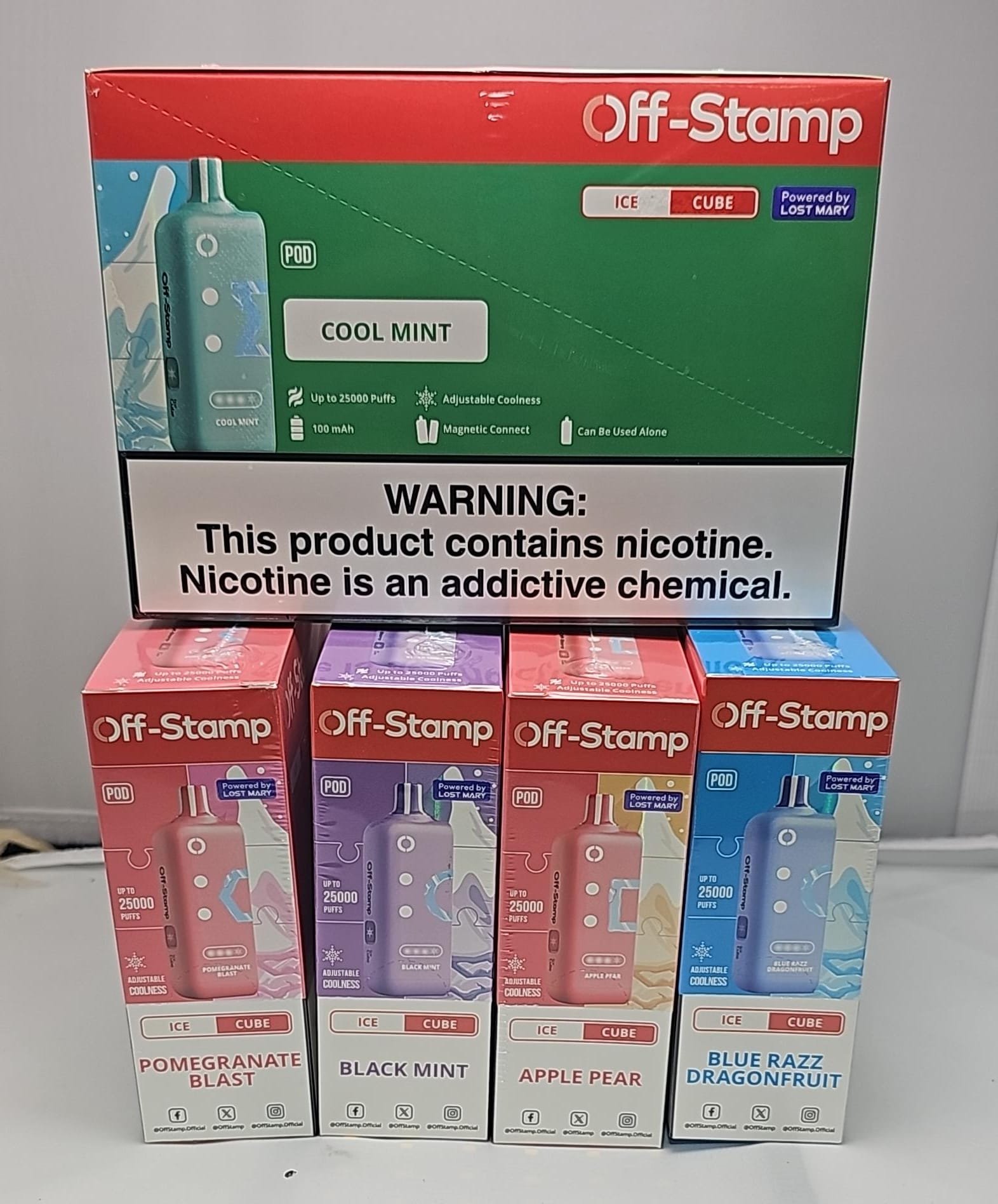 OFF STAMP ICE CUBE POD 25K