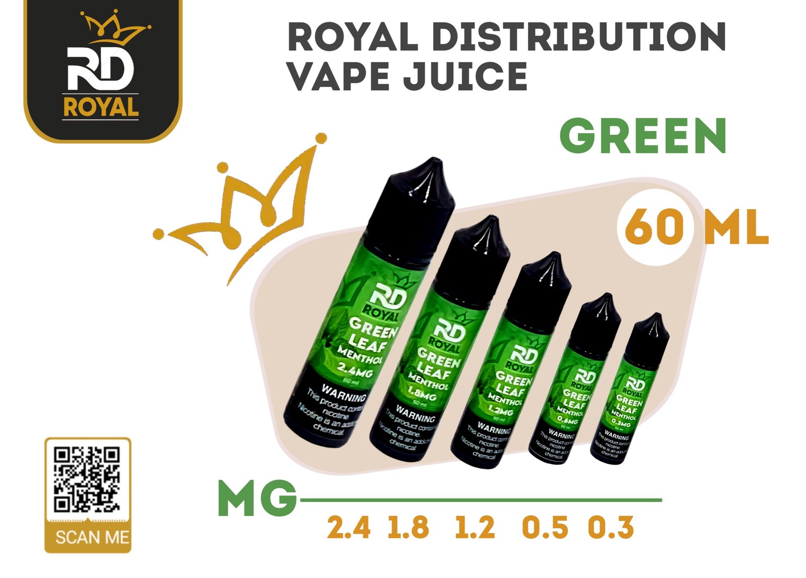 Royal Vape Juice 60 ML RD
